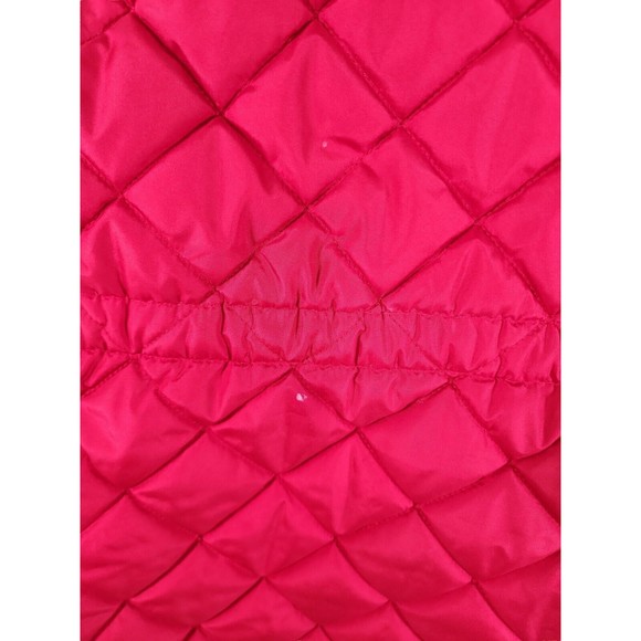 ST JOHNS BAY Women's Puffer Vest size OX Quilted Full Zip Red - Picture 9 of 9